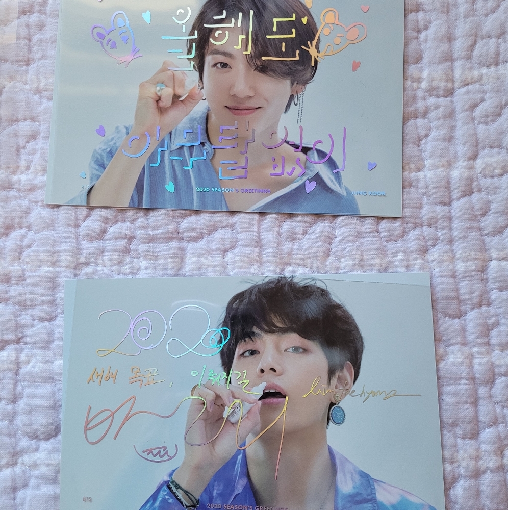 BTS Seasons Greetings Holographic Postcards